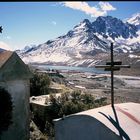 Bolivia indian cemetery in the Andes