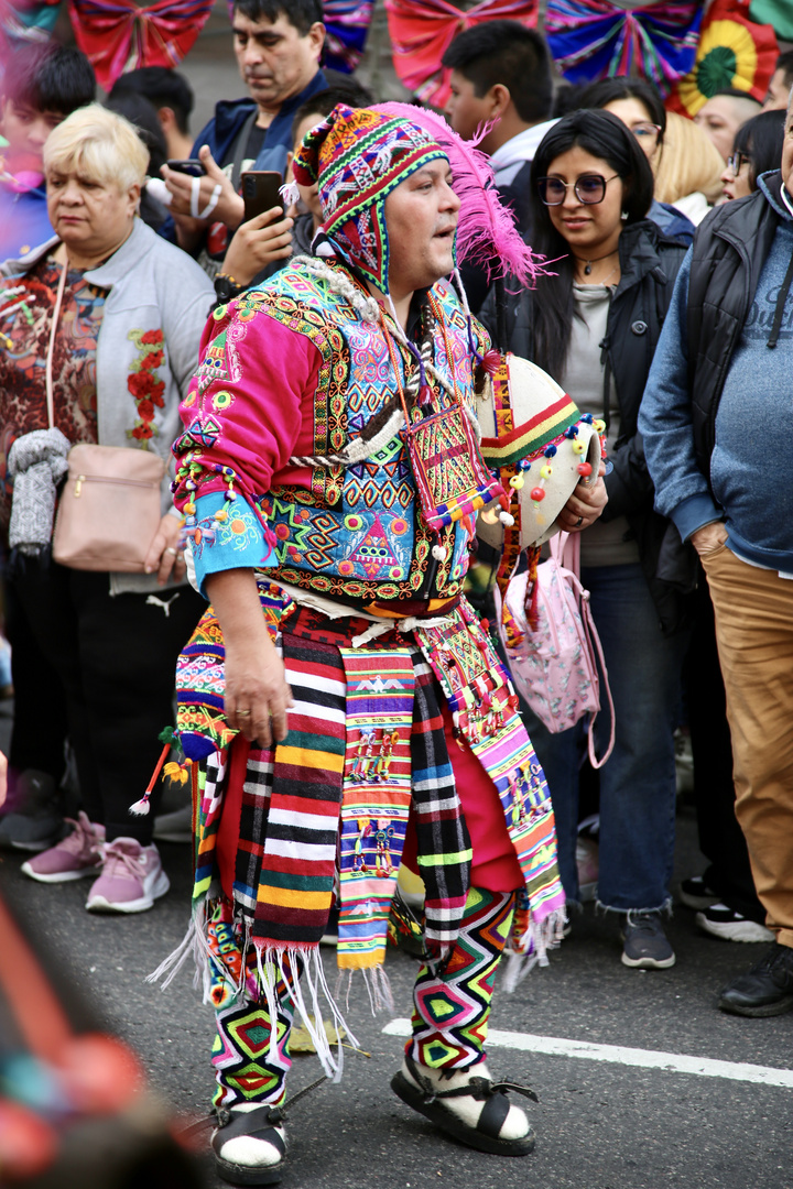 Bolivienfest in Buenos Aires - auch Männer