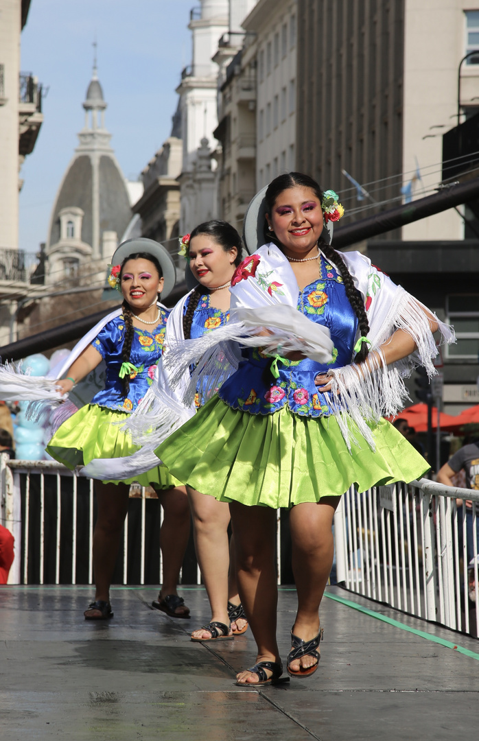 Bolivienfest in Buenos Aires - die Show