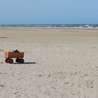 Bollerwagen am Strand