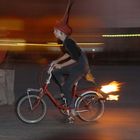 Bologna, la bici di mangifuoco