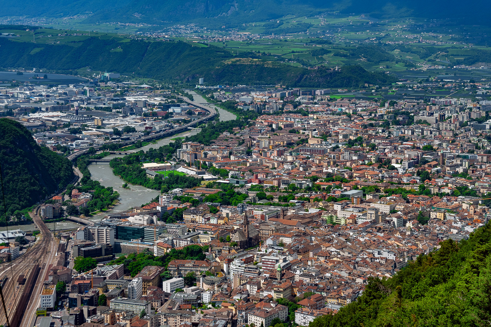 Bolzano from the bird eye view