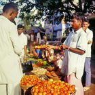 Bombay 1977 - Gemüsehändler auf der Straße