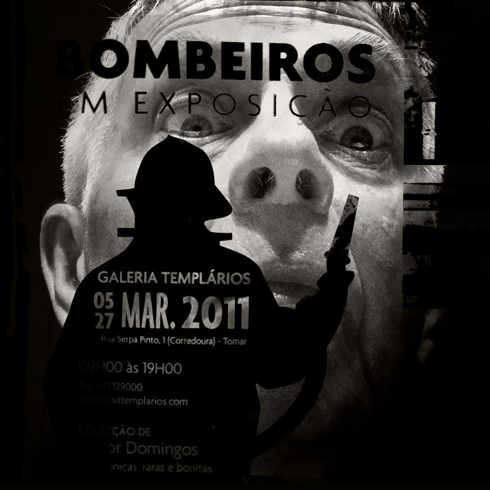 Bombeiros, Plakate in Lissabon.