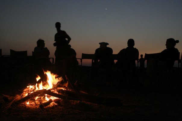 Bon fire in a Rajhastani Desert