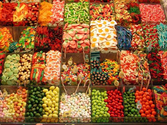 Bonbons Markt in Barcelona