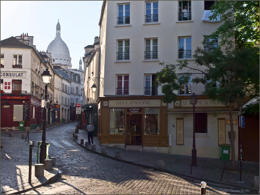 Bonjour Paris in bunt