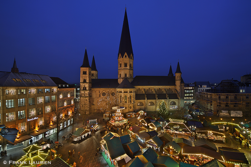 Bonn Weihnachtsmarkt Foto & Bild architektur, architektur bei nacht