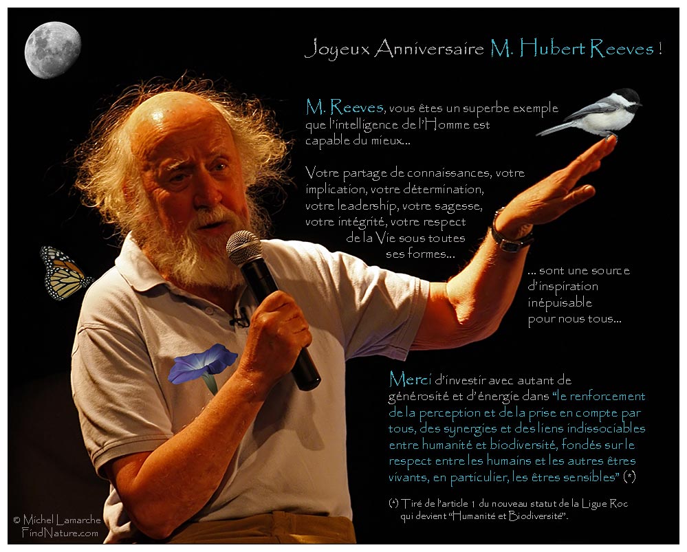 Bonne fête - Happy Birthday - M. Hubert Reeves !