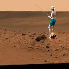 Bonneville Crater Lake Fishing -- Mars