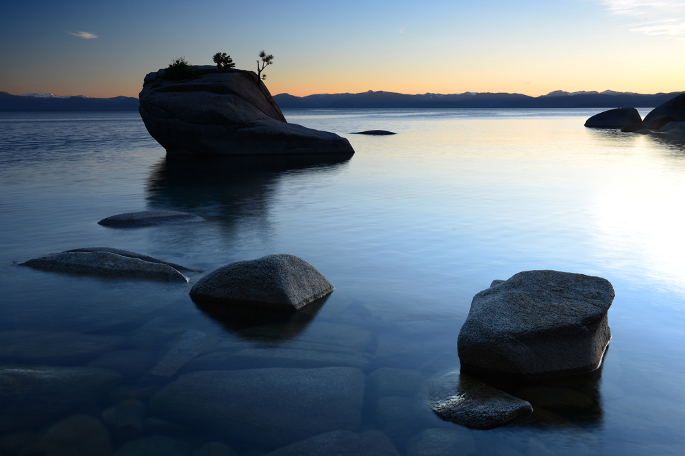 Bonsai rock at Lake Tahoe