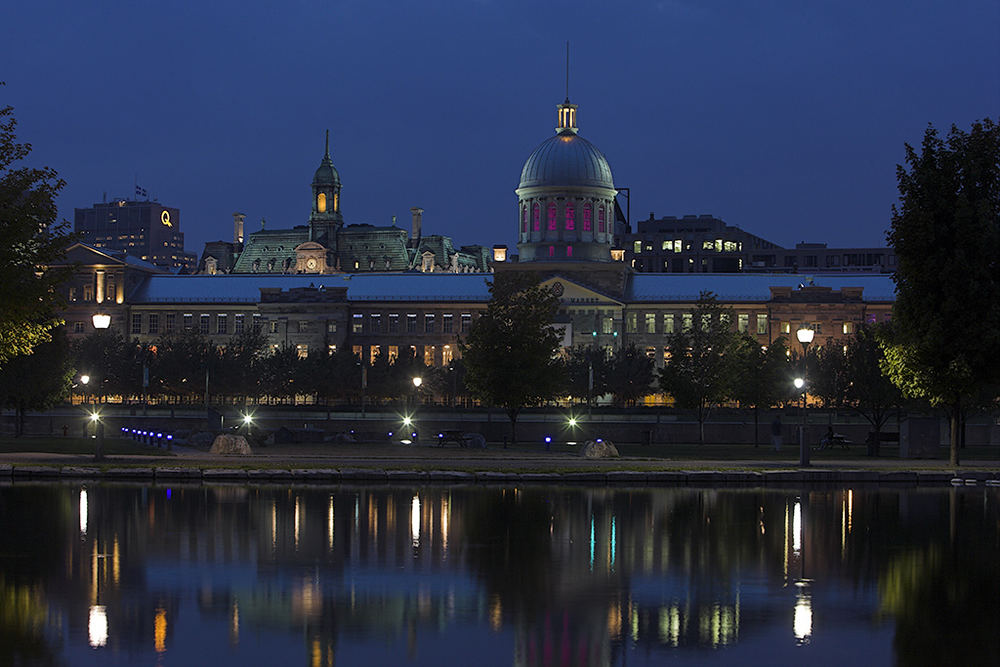 Bonsecours market Montreal night