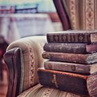 Books on grandma's chair