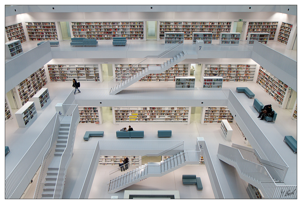 books & stairs