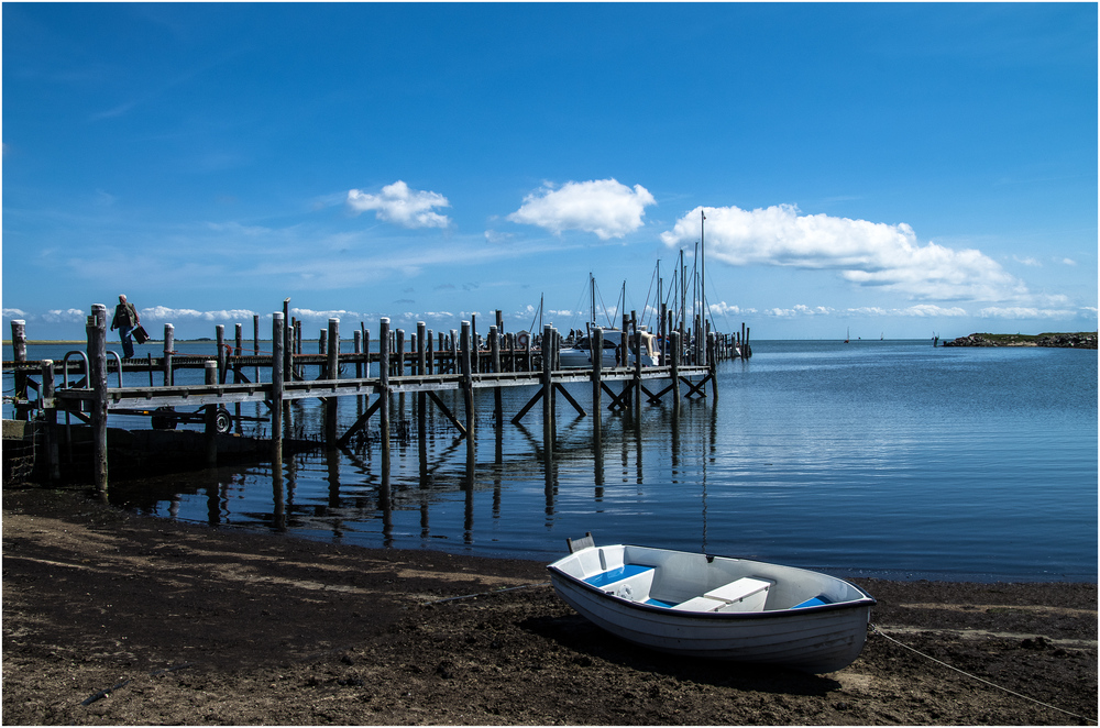 Boot am der Leine