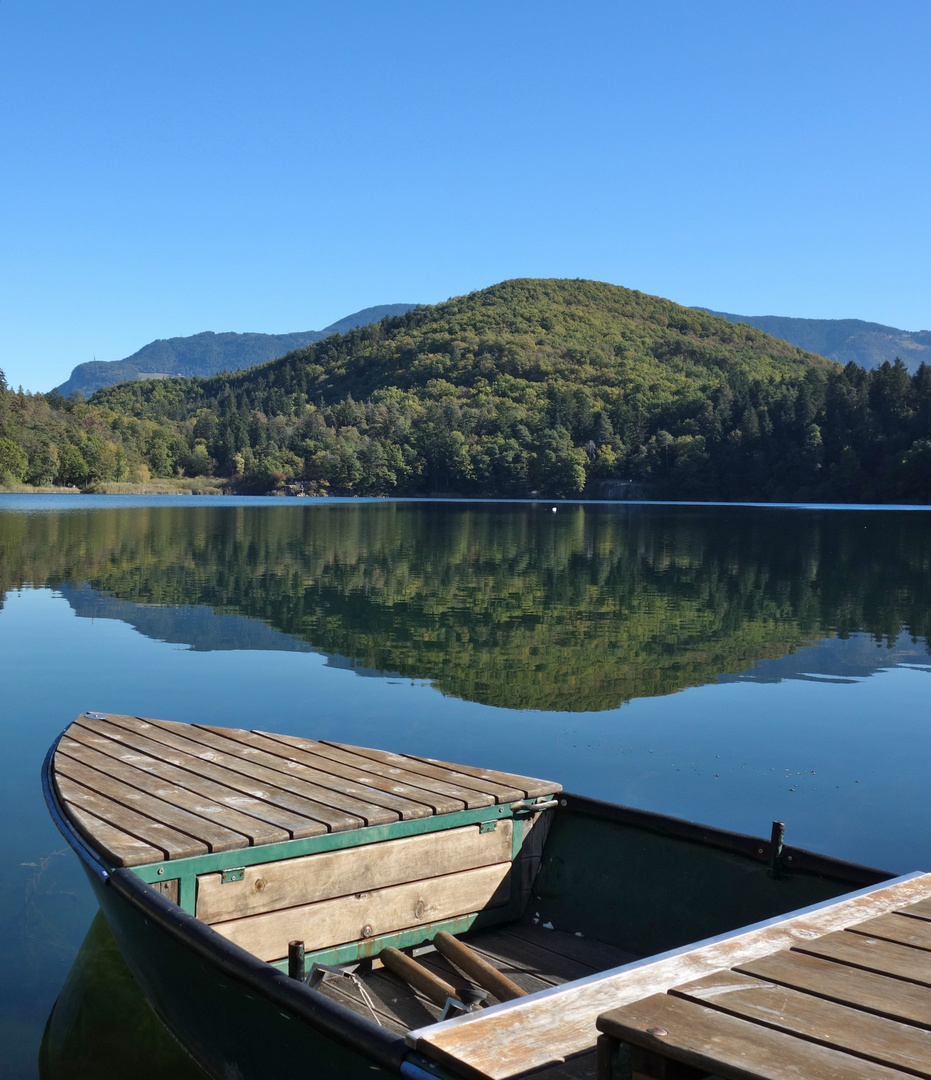 boot am großen montiggler see