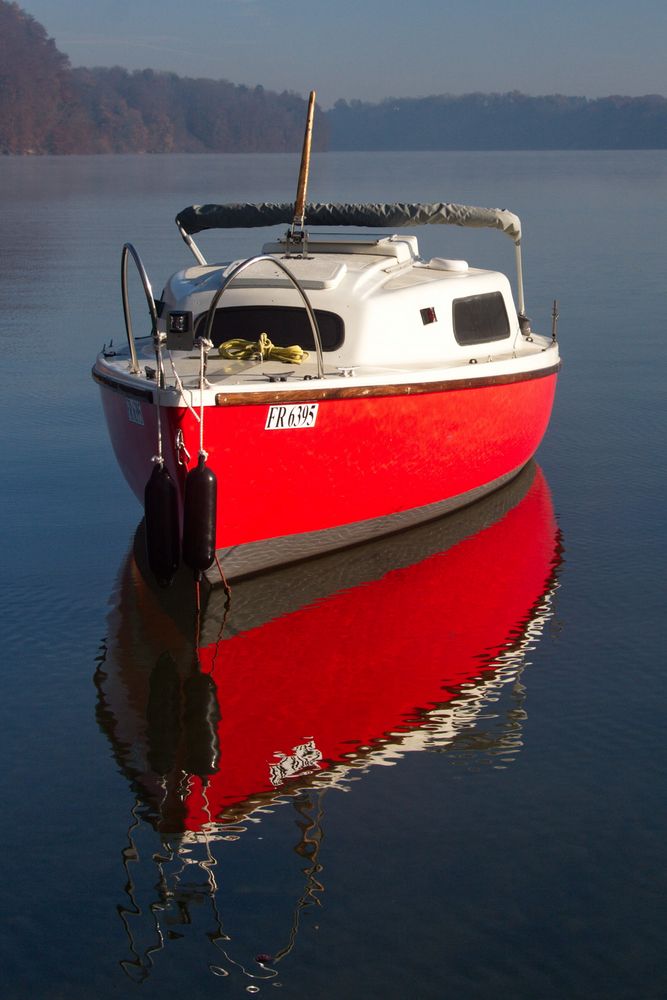 Boot am Schiffenensee