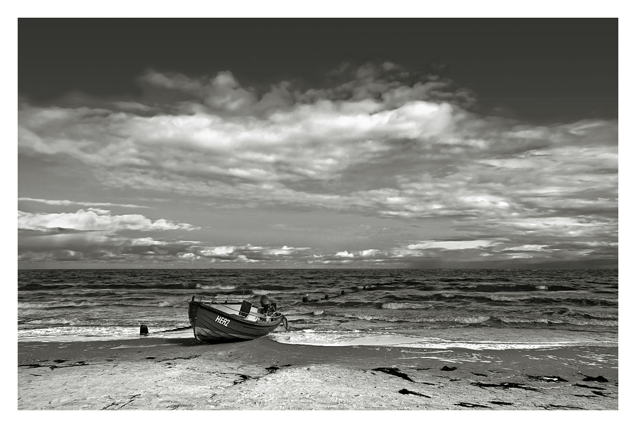 Boot am Strand