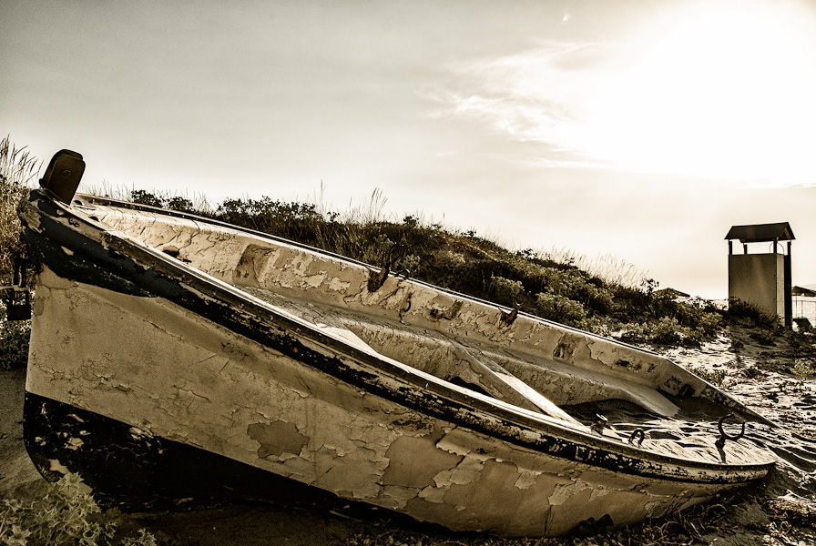 Boot am Strand