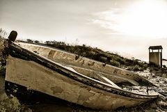 Boot am Strand