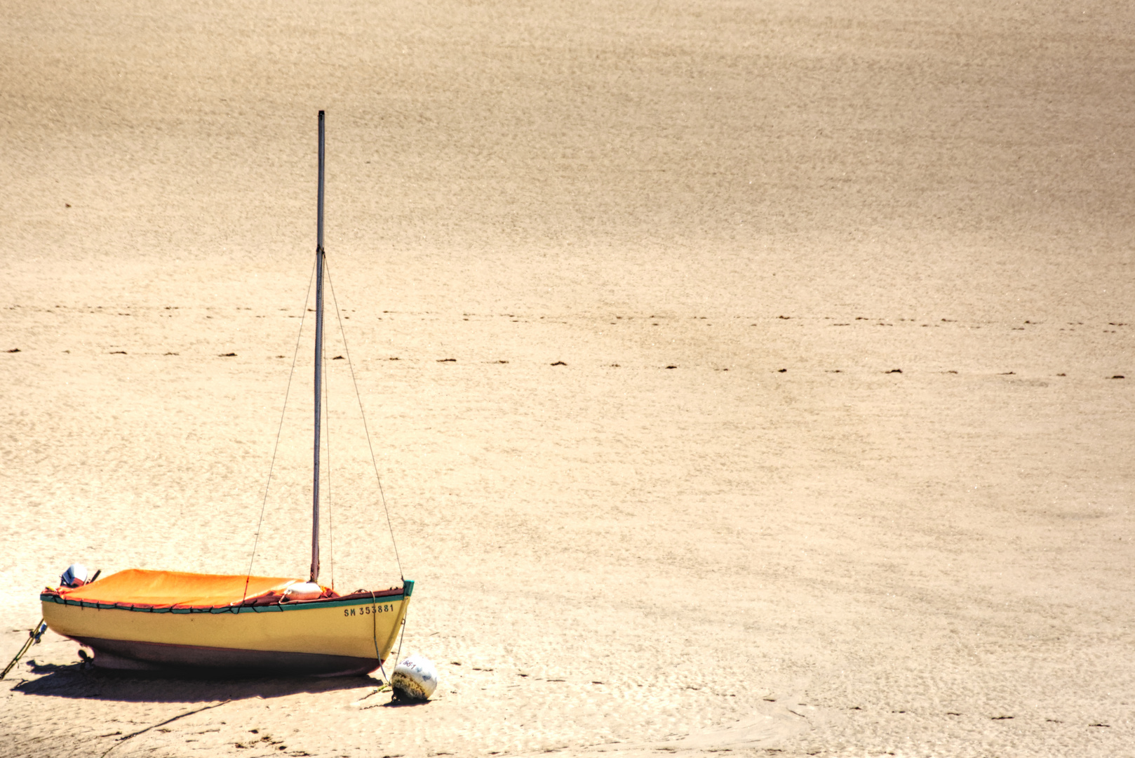 Boot am Strand