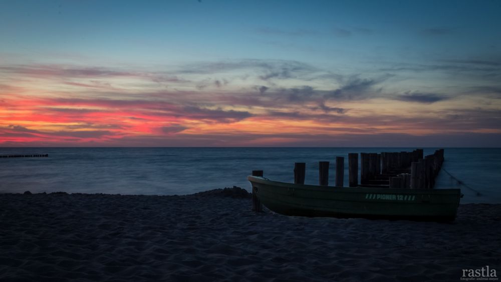 Boot am Strand