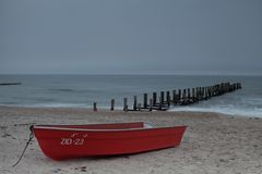 Boot am Strand