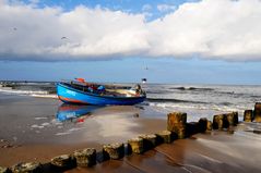 Boot am Strand