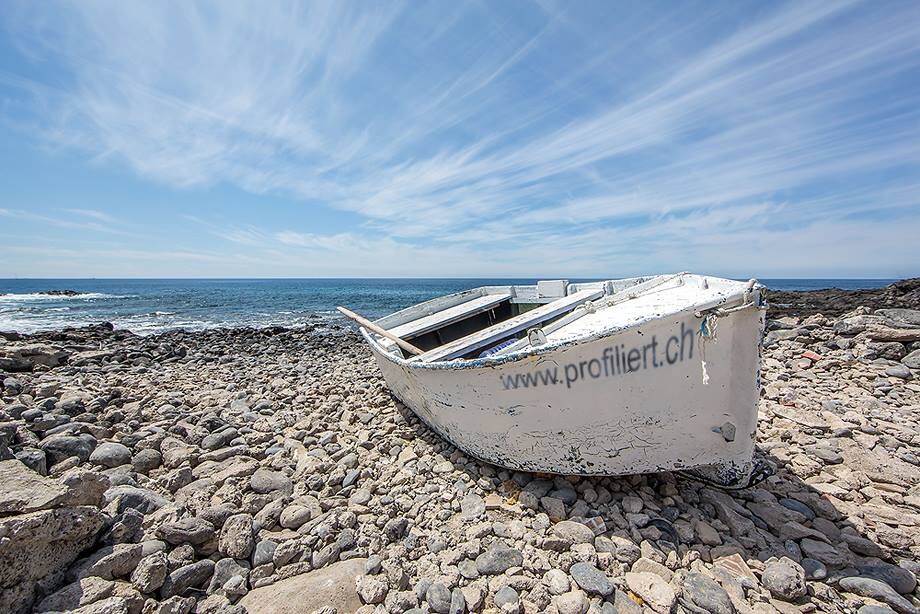 Boot am Strand