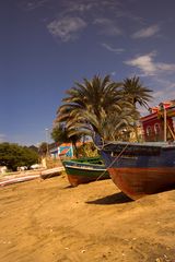 Boot am Strand