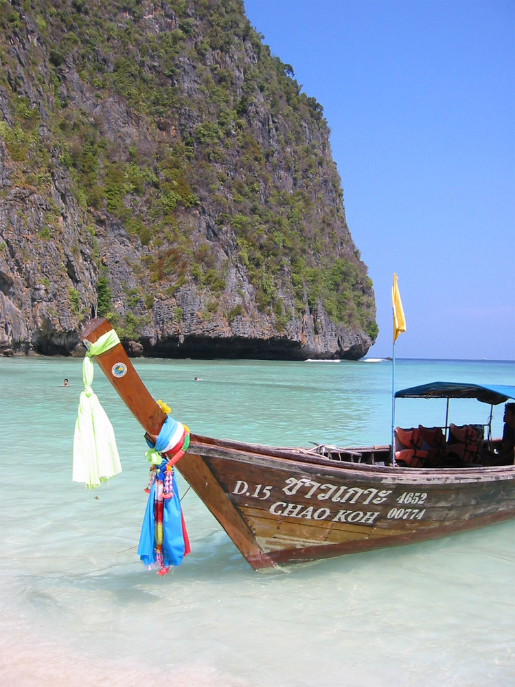 Boot am Strand