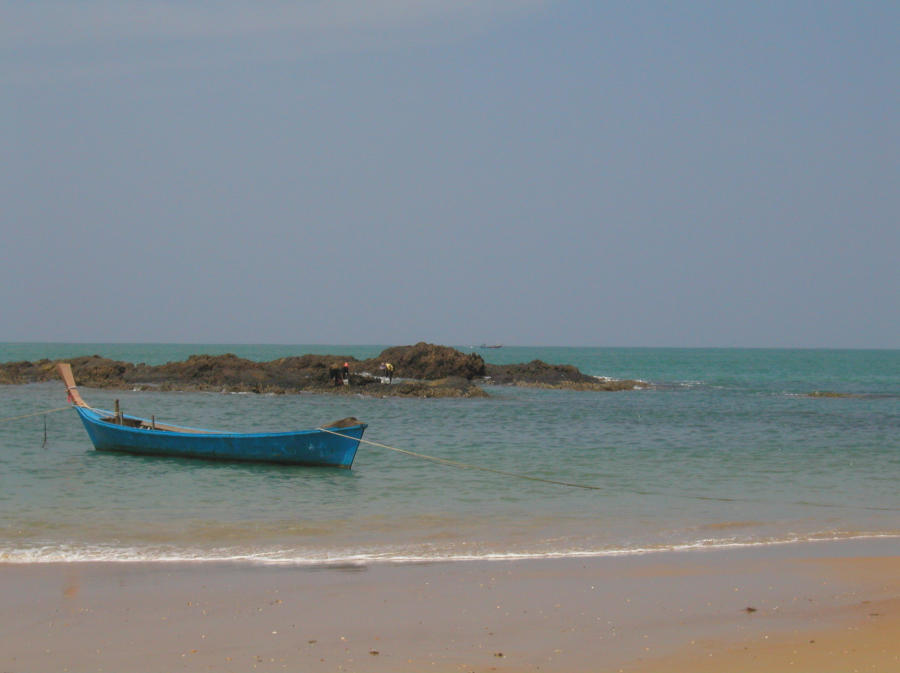 Boot am Strand