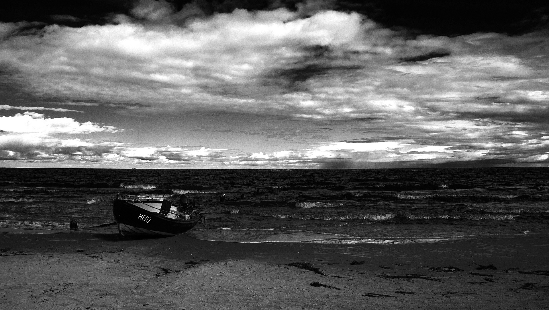 Boot am Strand