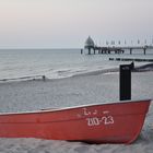 Boot am Strand von Zingst