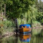 Boot an der Lühe