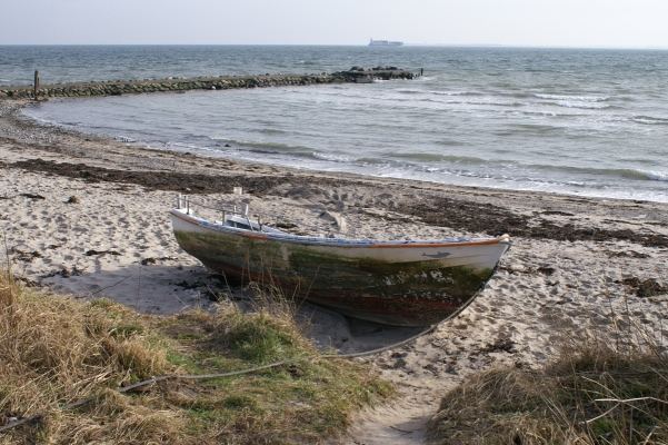 Boot an der Ostsee bei Strande