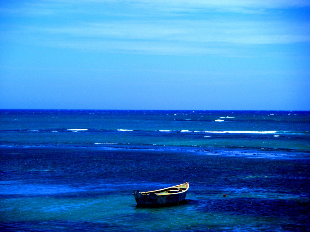 Boot auf dem Atlantik