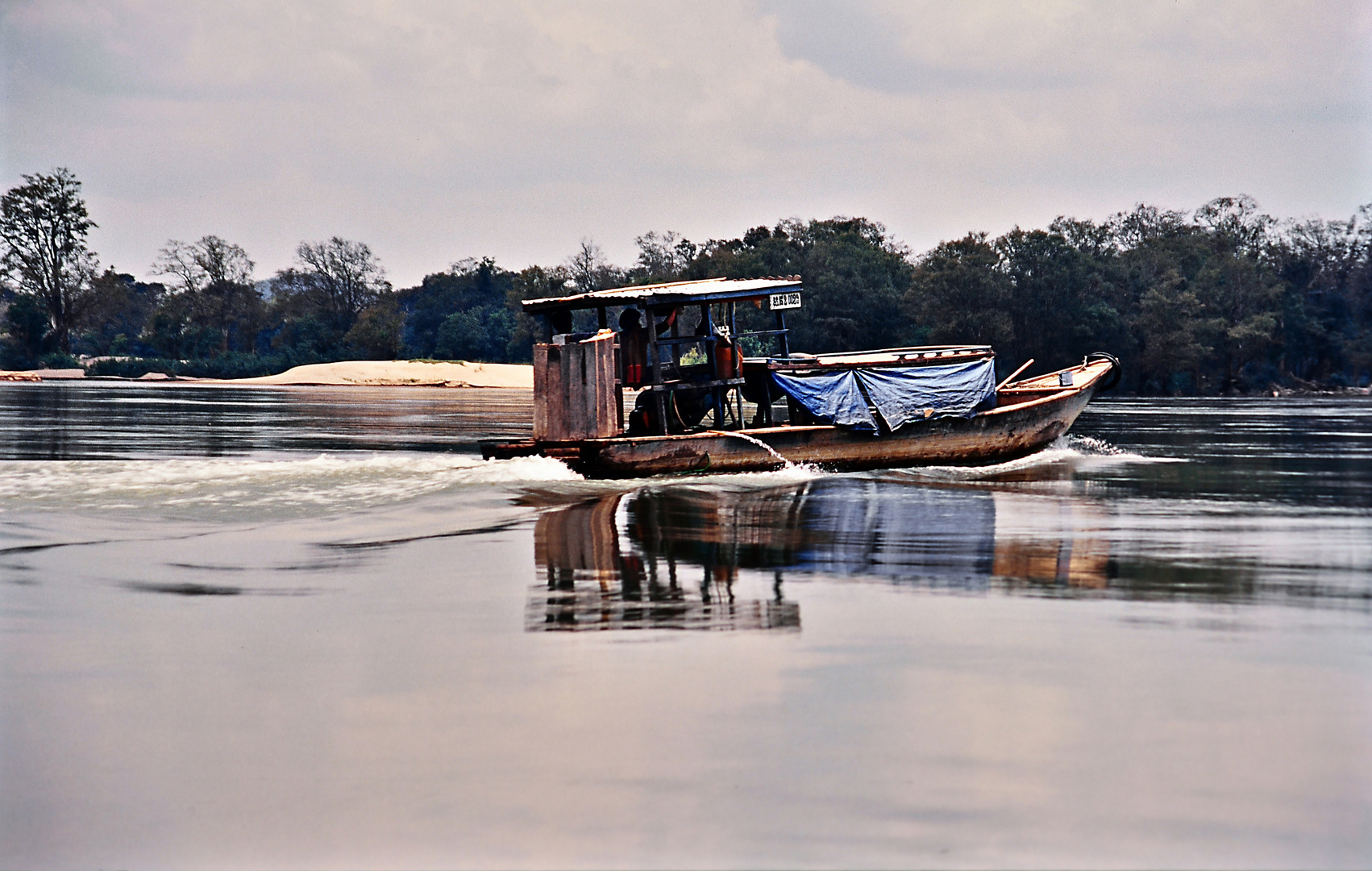 Boot auf dem Mekong 