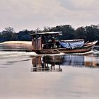 Boot auf dem Mekong 