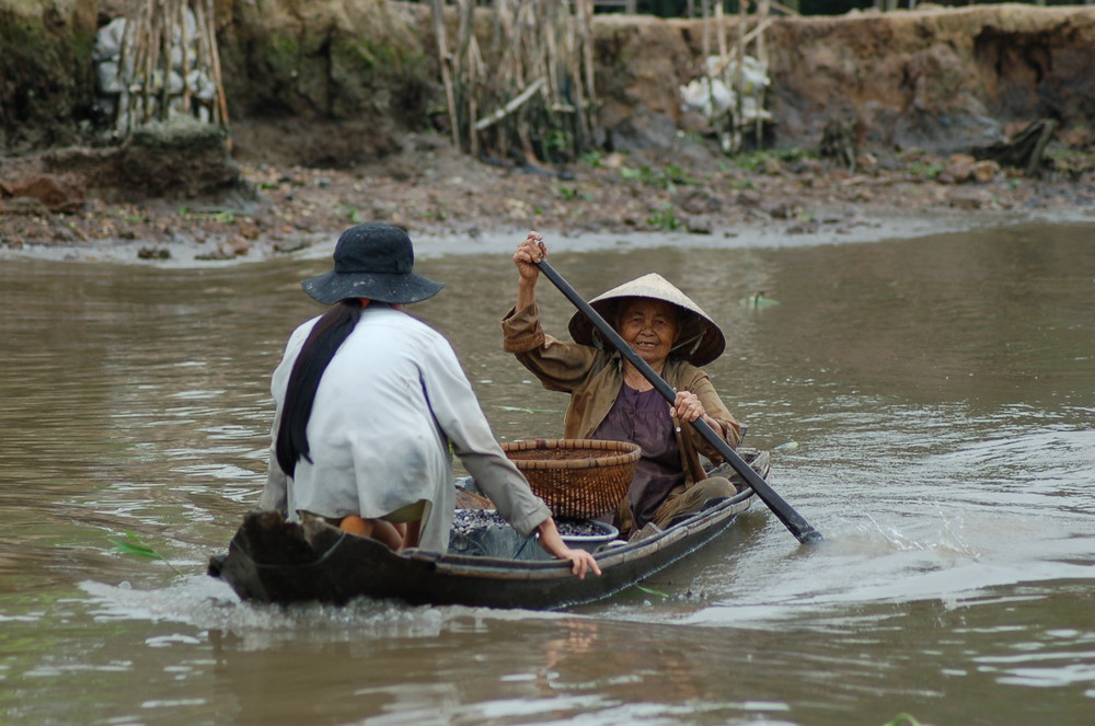 Boot auf dem Mekong