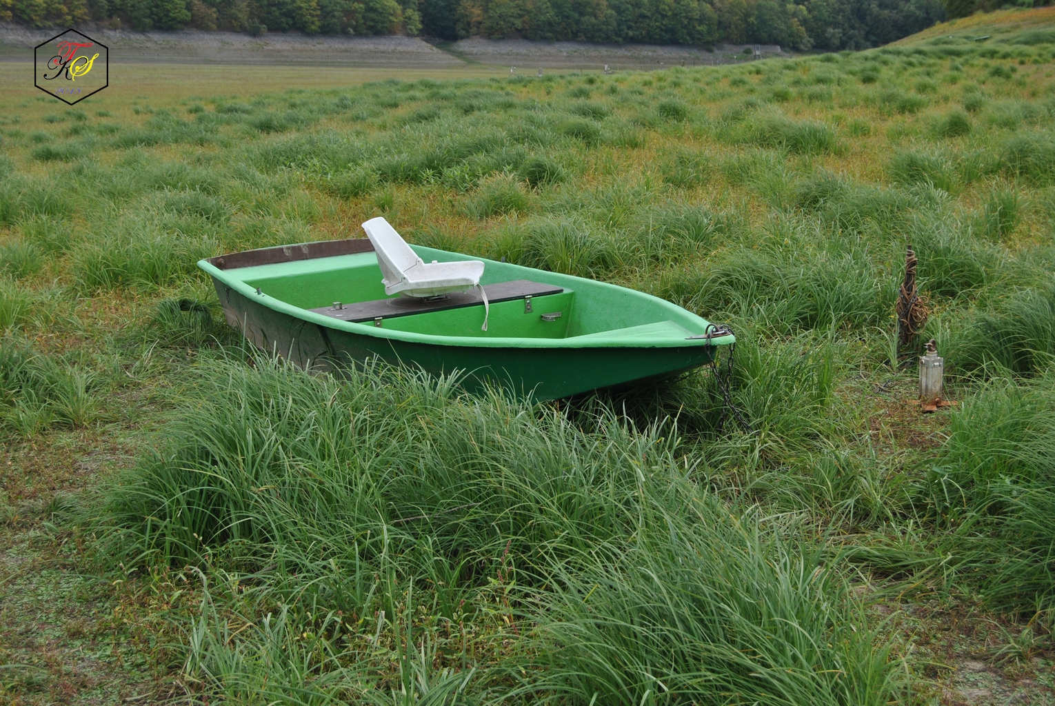 Boot auf dem Trockenen