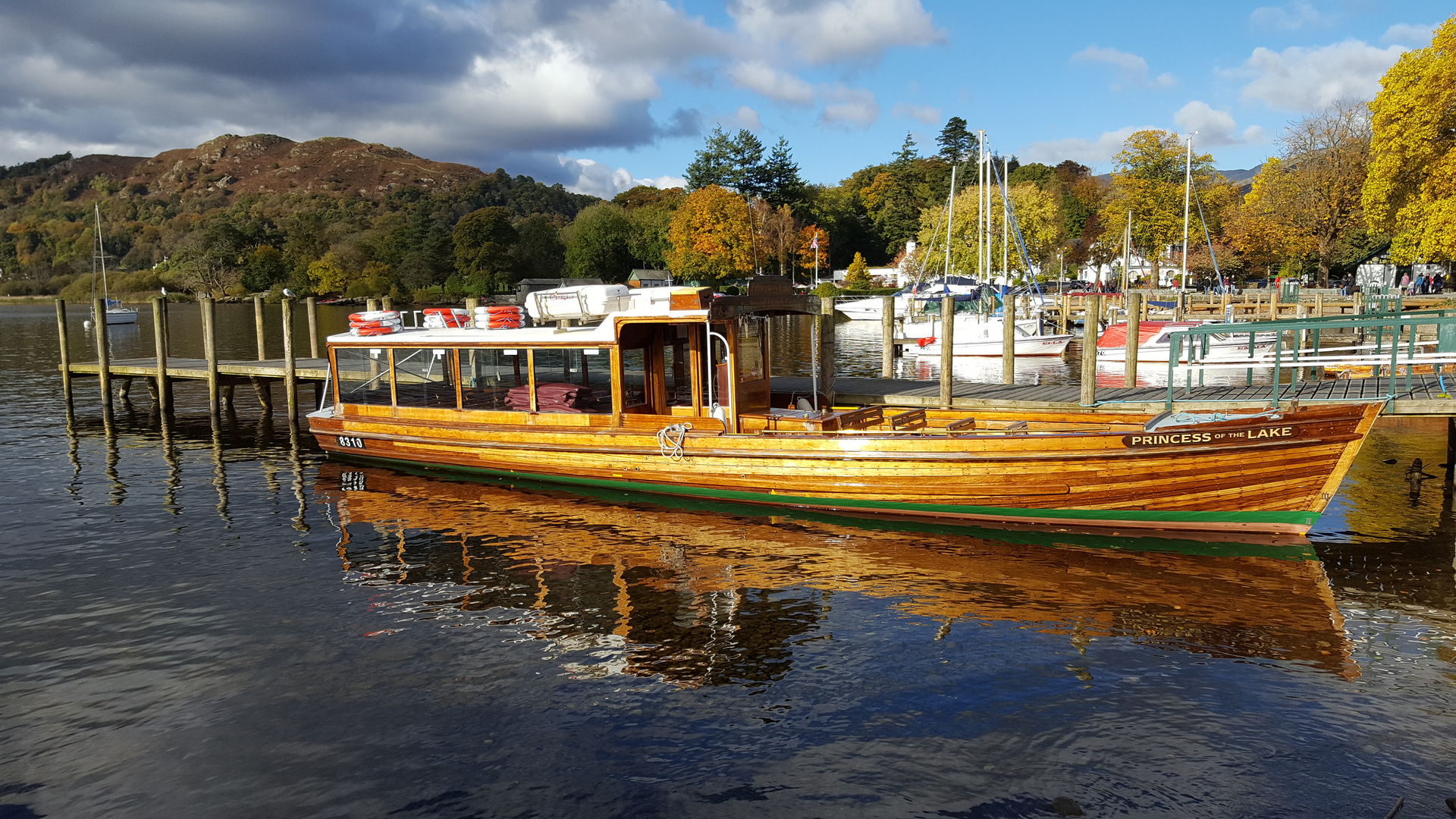 Boot auf dem Windermere im Lake district