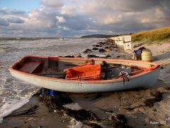 Boot gestrandet auf Hiddensee