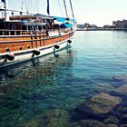 Boot im Hafen von Rhodos