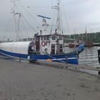 Boot im Hafen von Travemünde