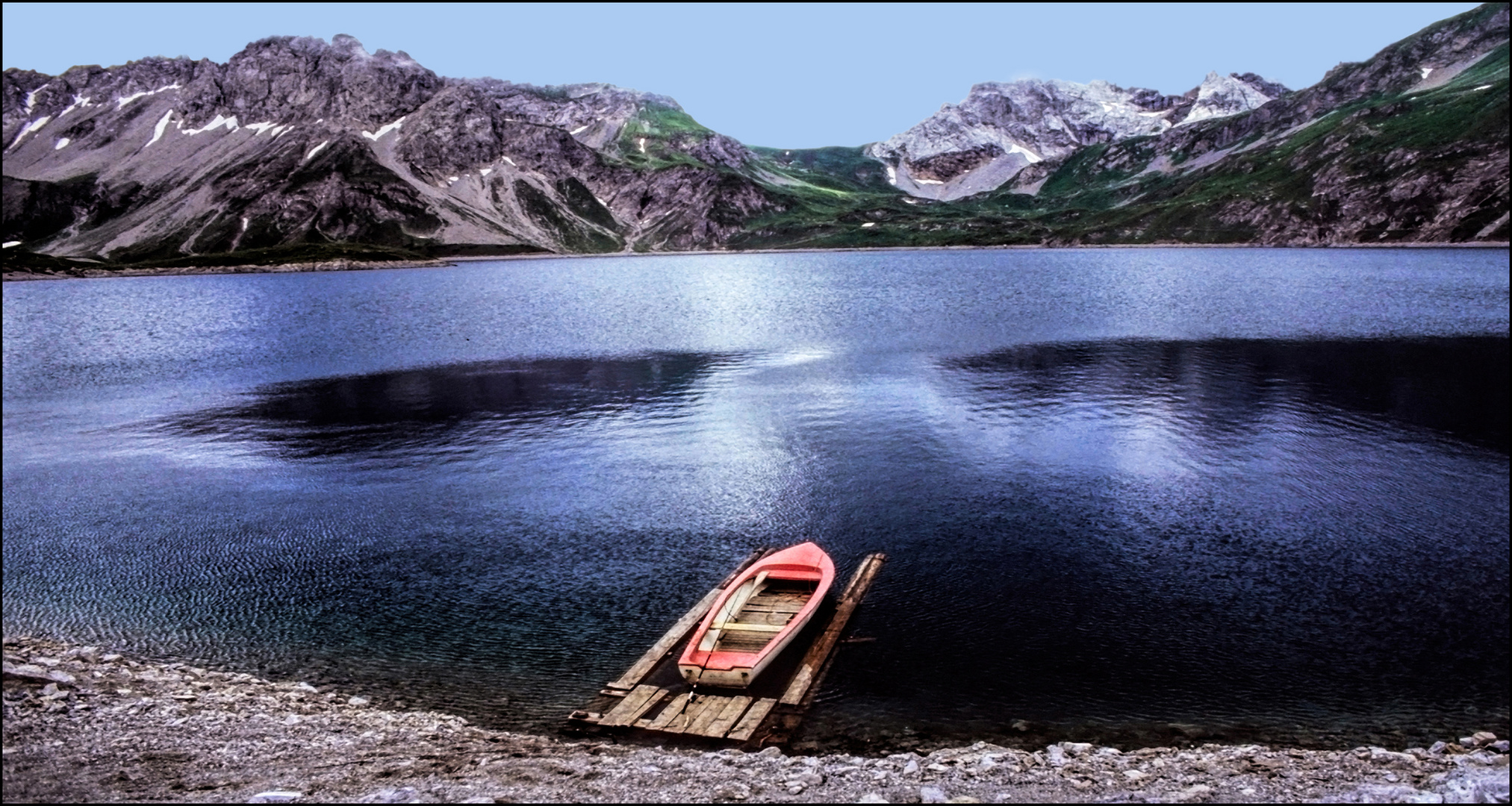 Boot im Lünersee