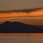 Boot im Sonnenuntergang