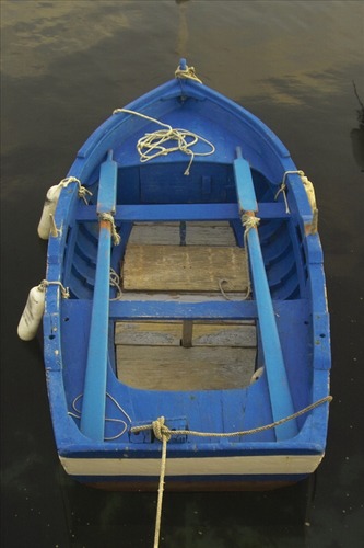 Boot in blau