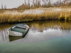 Boot in der Aalbek- Niederung