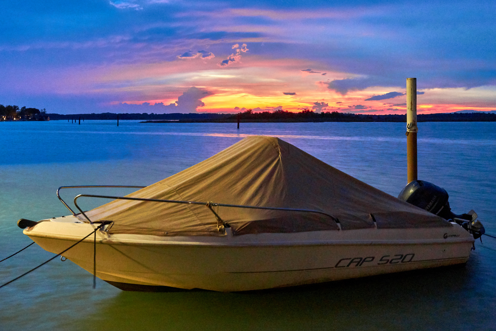 Boot in der Abendstimmung,Boat in the evening mood